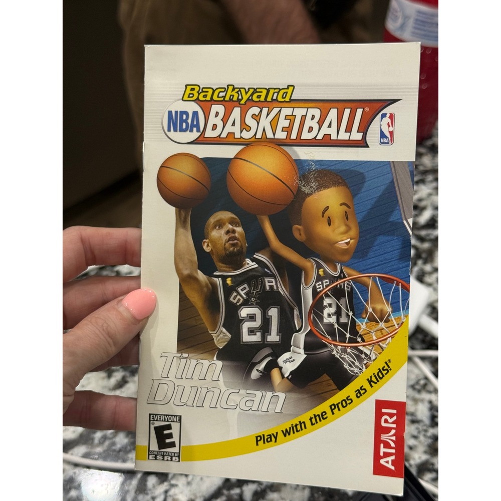 Backyard NBA Basketball Sony PlayStation 2 PS2 2003 Atari Tim Duncan SLUS-20704